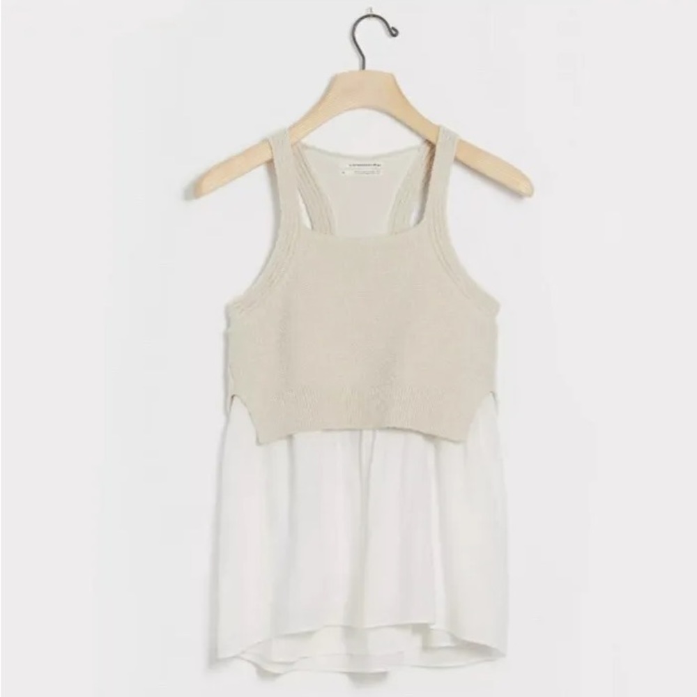 Anthropologie Jenna Twofer Sweater Tank